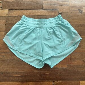 Lululemon Athletica Hotty Hot Lowrise Lined Short Icing Blue 2.5”